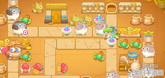 《保卫萝卜4》法老秘境终极挑战：第45关智慧布局与强力炮塔组合攻略，助你轻松击退古埃及威胁！