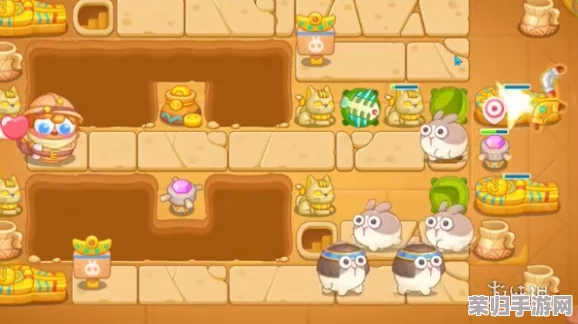 《保卫萝卜4》法老秘境终极挑战：第45关智慧布局与强力炮塔组合攻略，助你轻松击退古埃及威胁！