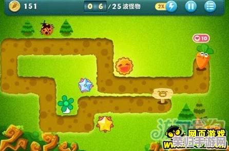 《保卫萝卜4》法老王陵探险：第45关智慧布局与强力炮塔策略全解析图文攻略