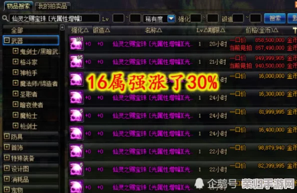 DNF玩家必看：探索各属强属性美学，哪一款才是你的视觉盛宴？