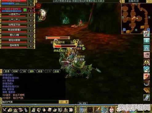 热血江湖探险揭秘：地灵洞深处，终极挑战BOSS——幽冥石兽现身记！